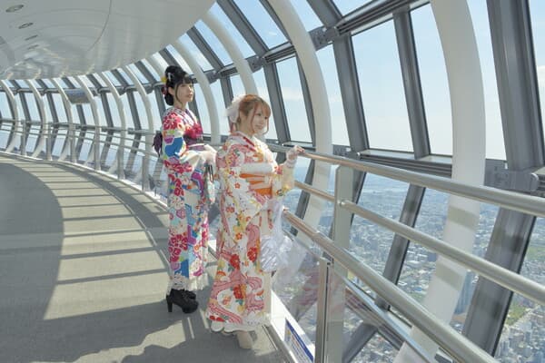 【東京晴空塔】東京街景一覽無遺！天望甲板與天望回廊入場券套票＋1天和服租借方案