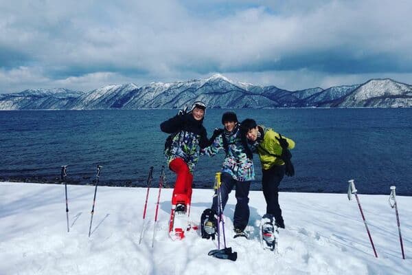 支笏湖周邊的雪地健行體驗（初級）