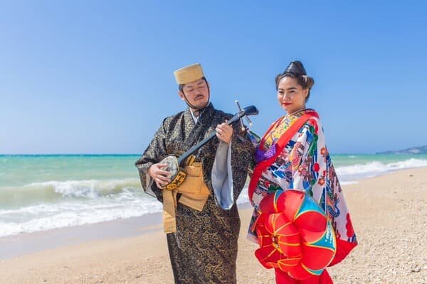 美Ra產Planning 琉球傳統服裝婚攝方案（兩人） - 沖繩今歸仁
