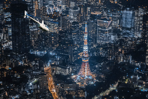 夜景約會方案！25分鐘夜間直升機巡遊之旅 - 東京