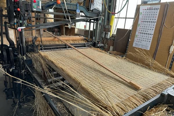 參觀手工縫製的榻榻米「稻桿榻榻米內層」 - 福島縣