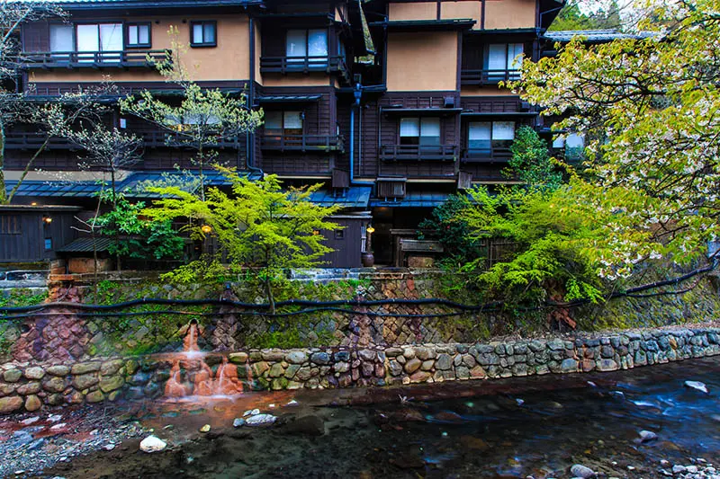 黑川溫泉街的河川